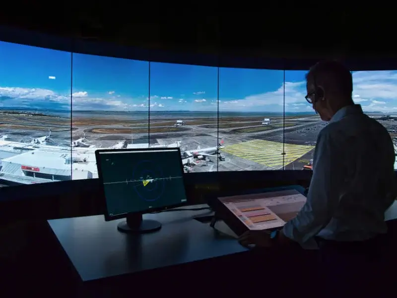 Control center of the airport